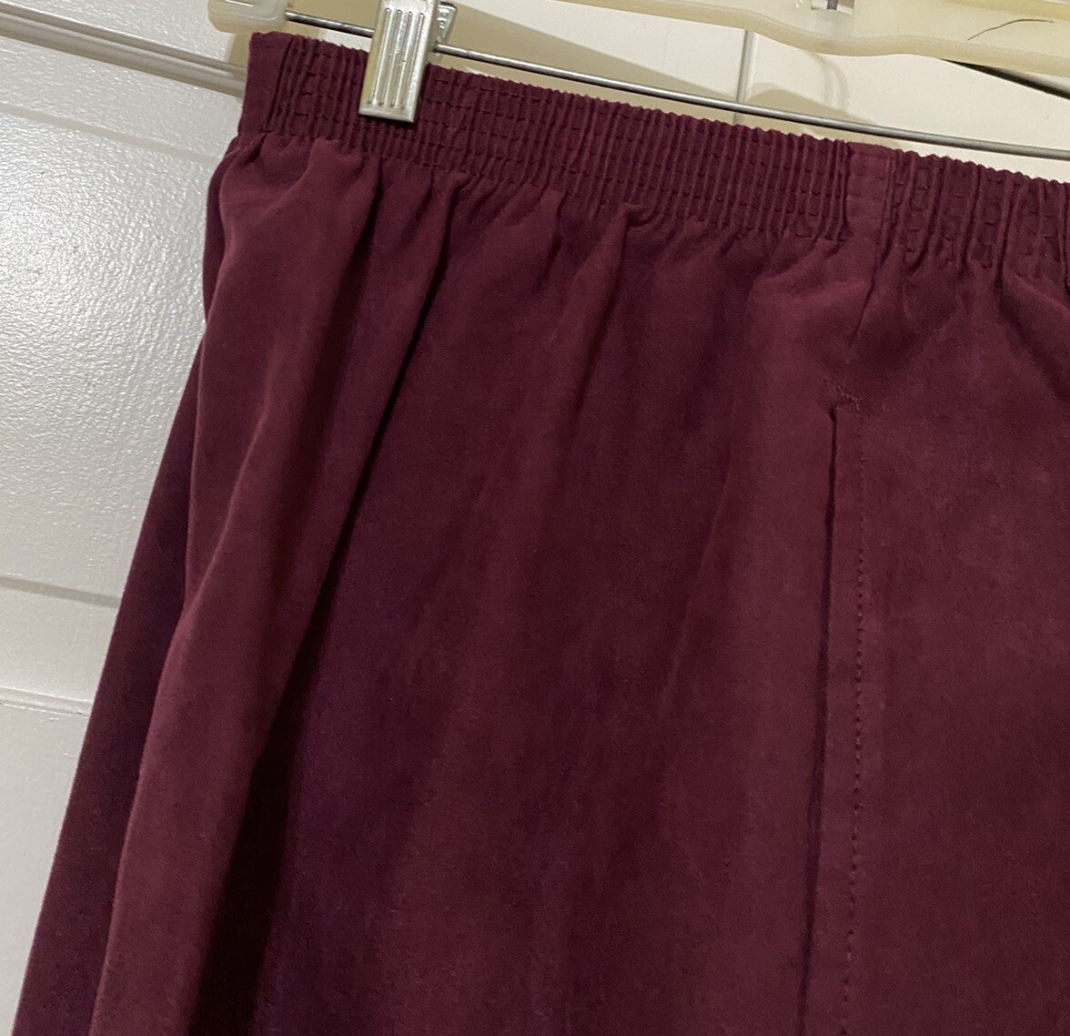 Vintage Bon Worth 3 Piece Purple Poly Suede Sportswear Set Shirt Pants Jacket S