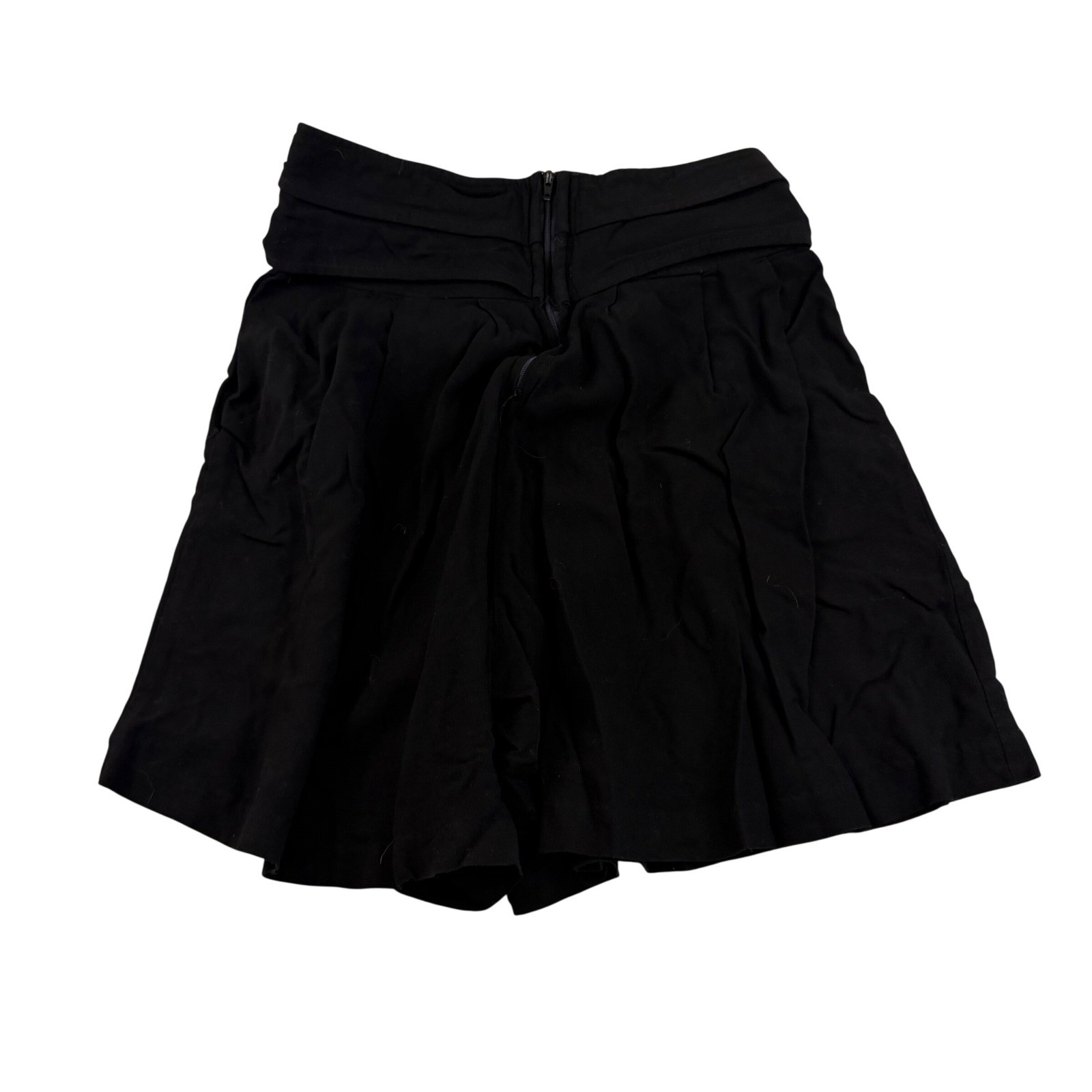 Workshop Clothing Black High Waisted Button Accent Rayon Shorts Vintage Size 9