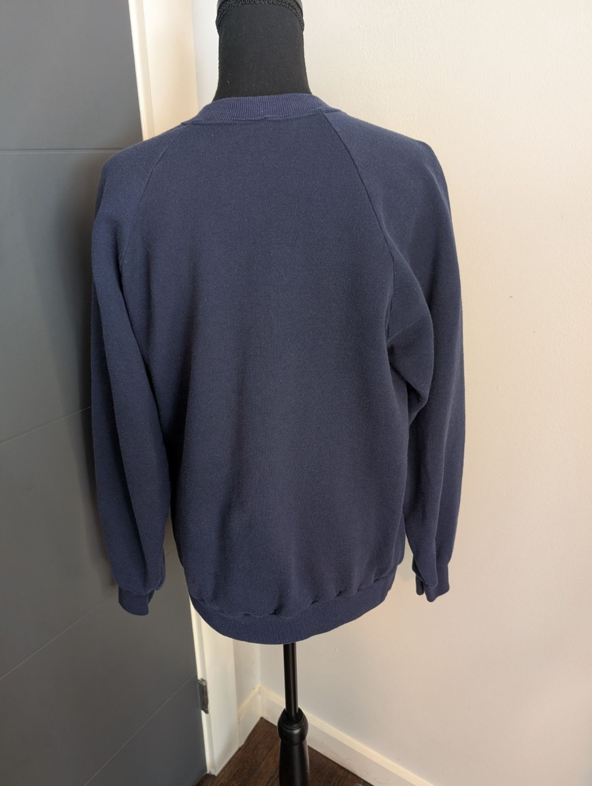 Vintage 90s Jerzees 50/50 Navy Blue Colorado Raglan Sweatshirt XL – Made In USA