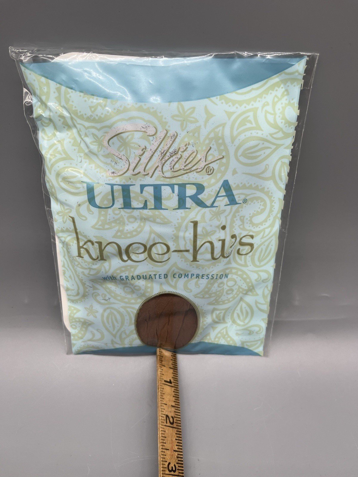 Vintage Y2K Silkies Ultra Knee Hi’s Regular Size Beige Honey Compression USA NOS
