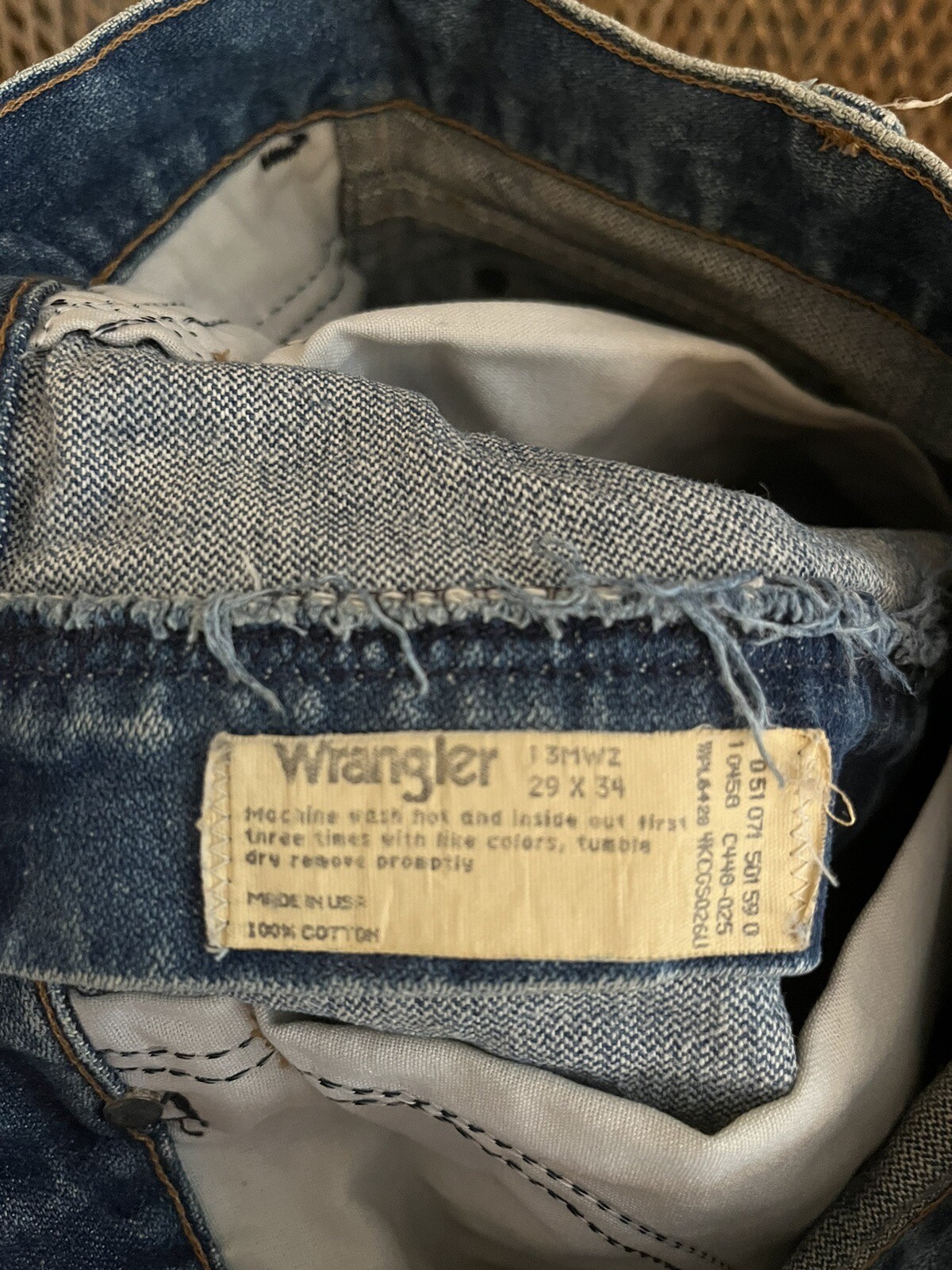Vintage Wrangler Denim Skirt Custom Upcycled Hippy Boho 70s Style