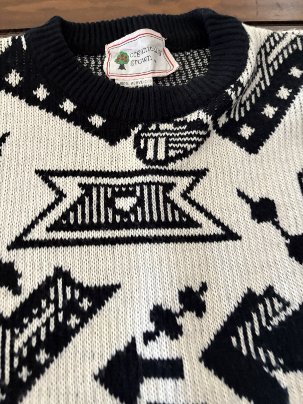 Organically Grown Vintage Bulky Sweater Size L