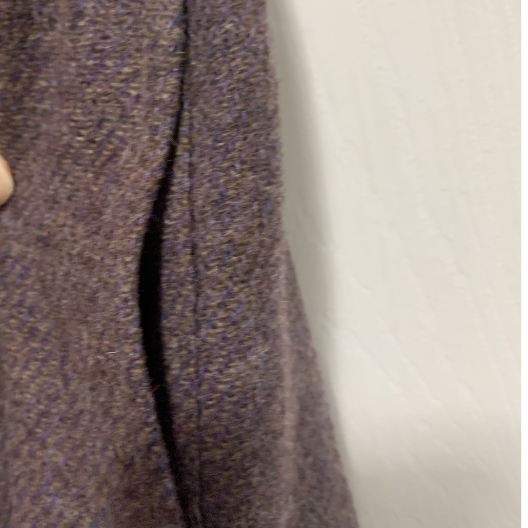 Prestige of Boston Wool Skirt 14 Vintage Purple Tweed Midi ILGWU Union Made Fall