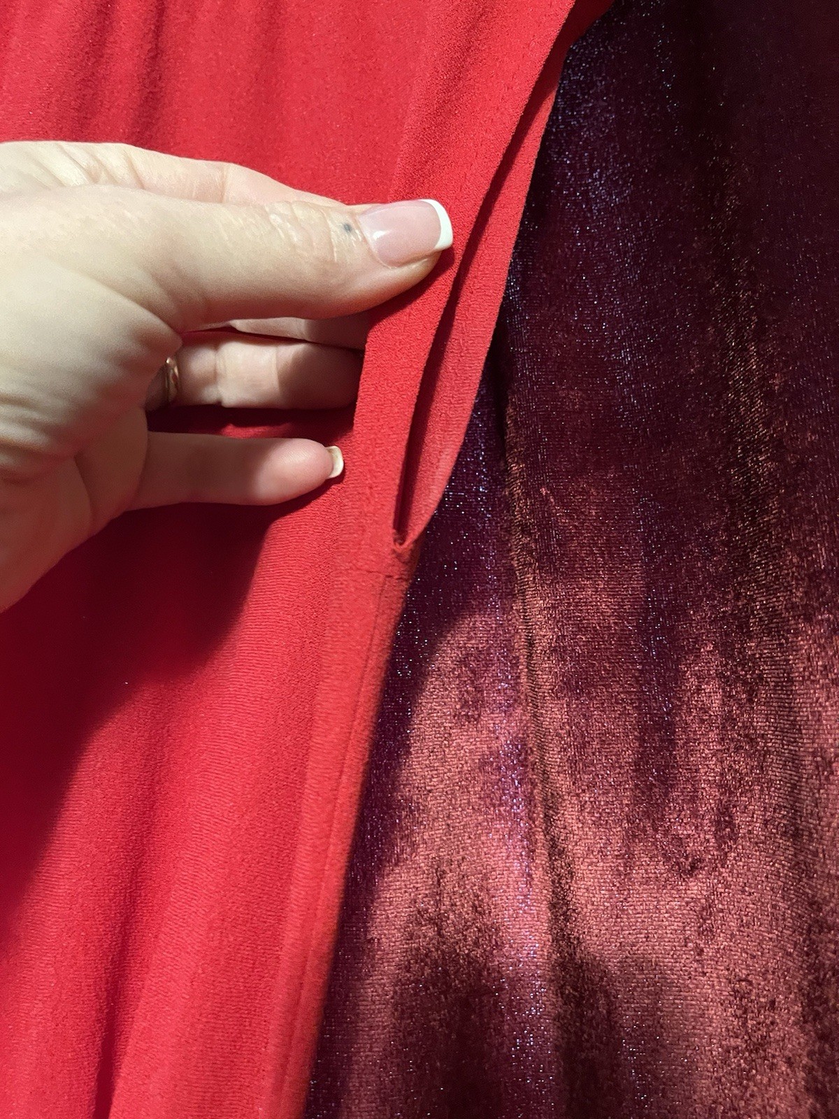 70’s 80’s Disco Dress Keyhole Neck Sleeveless Elastic Waist Belted Small Red