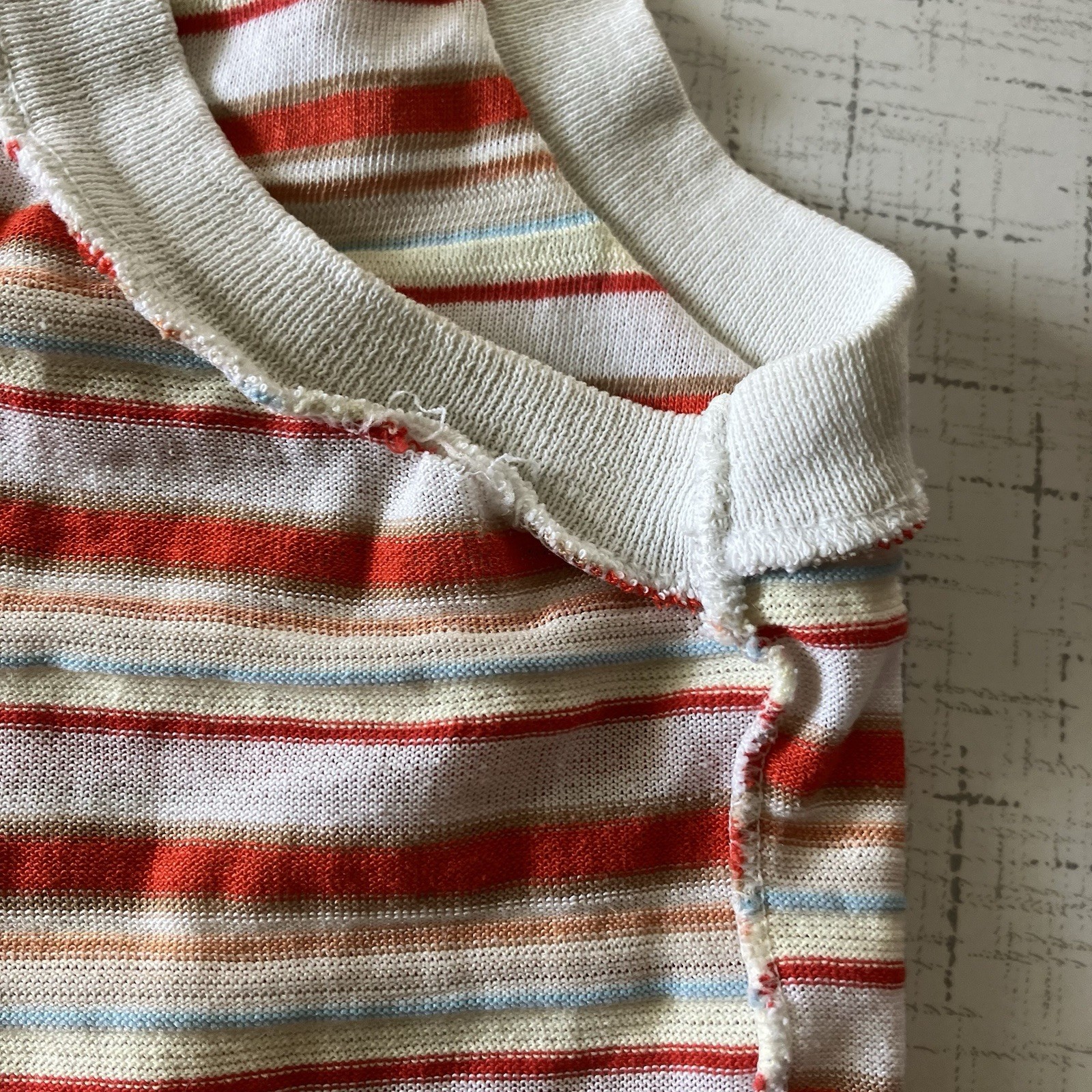 Knit Tank 60s Vintage Cotton Blend Wonder Years Vibe Size 42