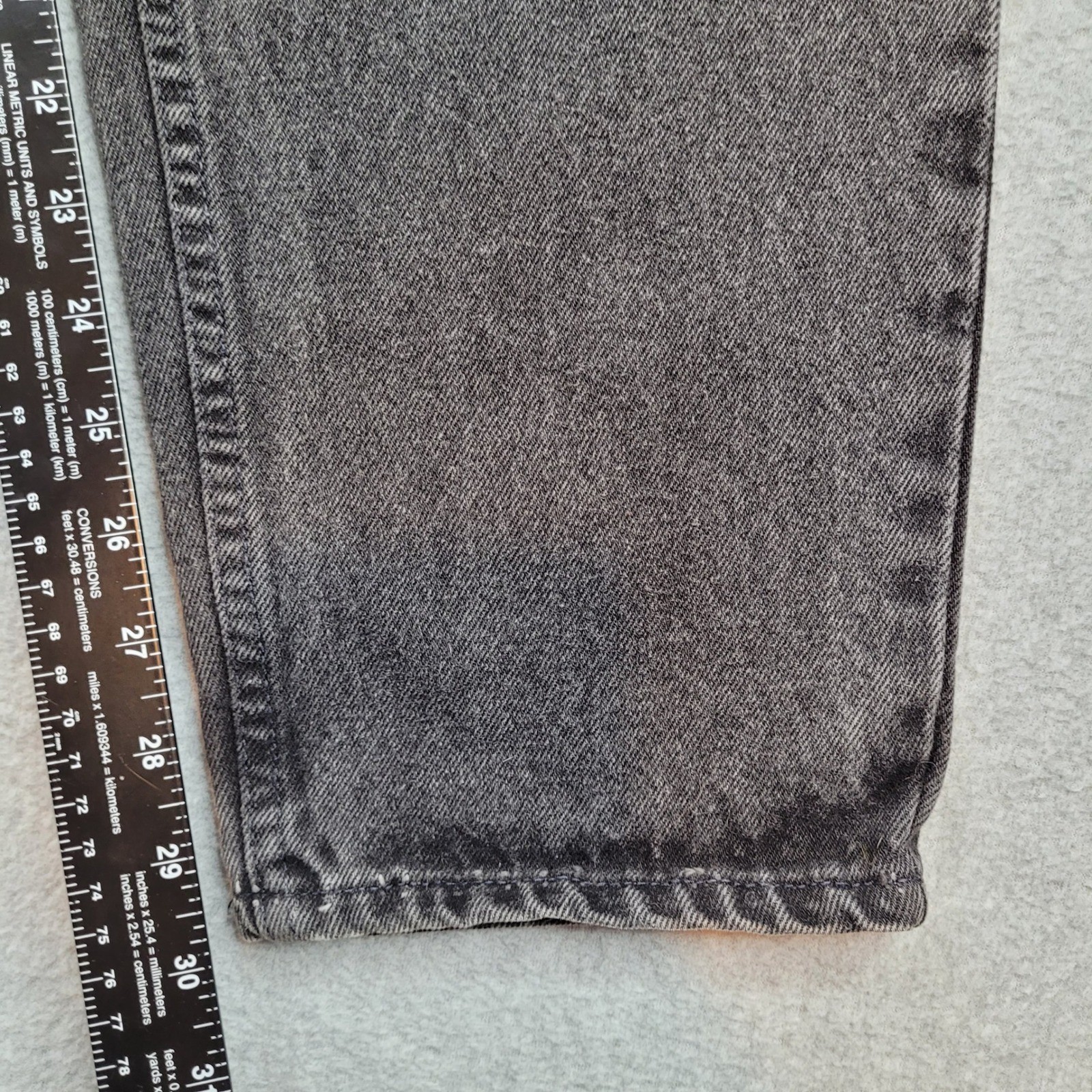 Levi 551 Relaxed Fit Tapered Leg Jeans Women 14 Med Black 28×30 Vintage USA 1995