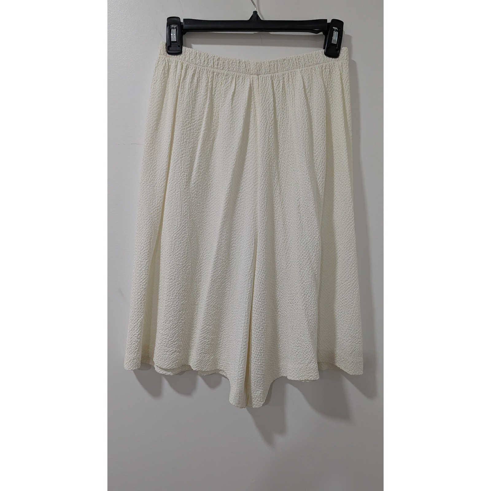 Vintage Alexis Fashions Cream Crinkle Embroidered Jacket Shorts Set Size 11/12