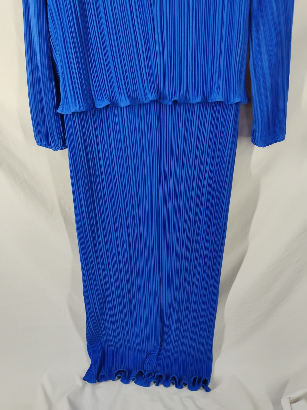 Vintage 80s Mister Jay Women’s MEDIUM Blue Dress Long