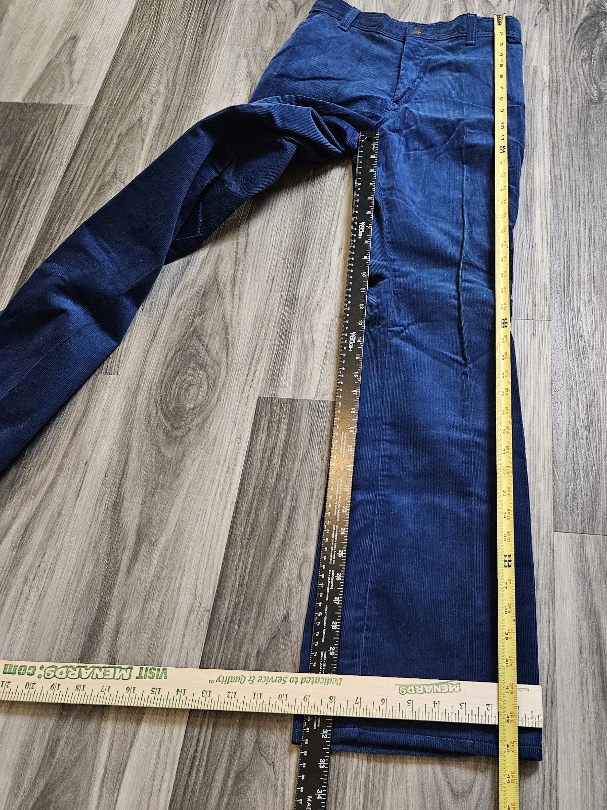 NWT 1980s Women’s Blue March 1 Corduroy Pants High Waisted Mom Jeans 29×32 VTG