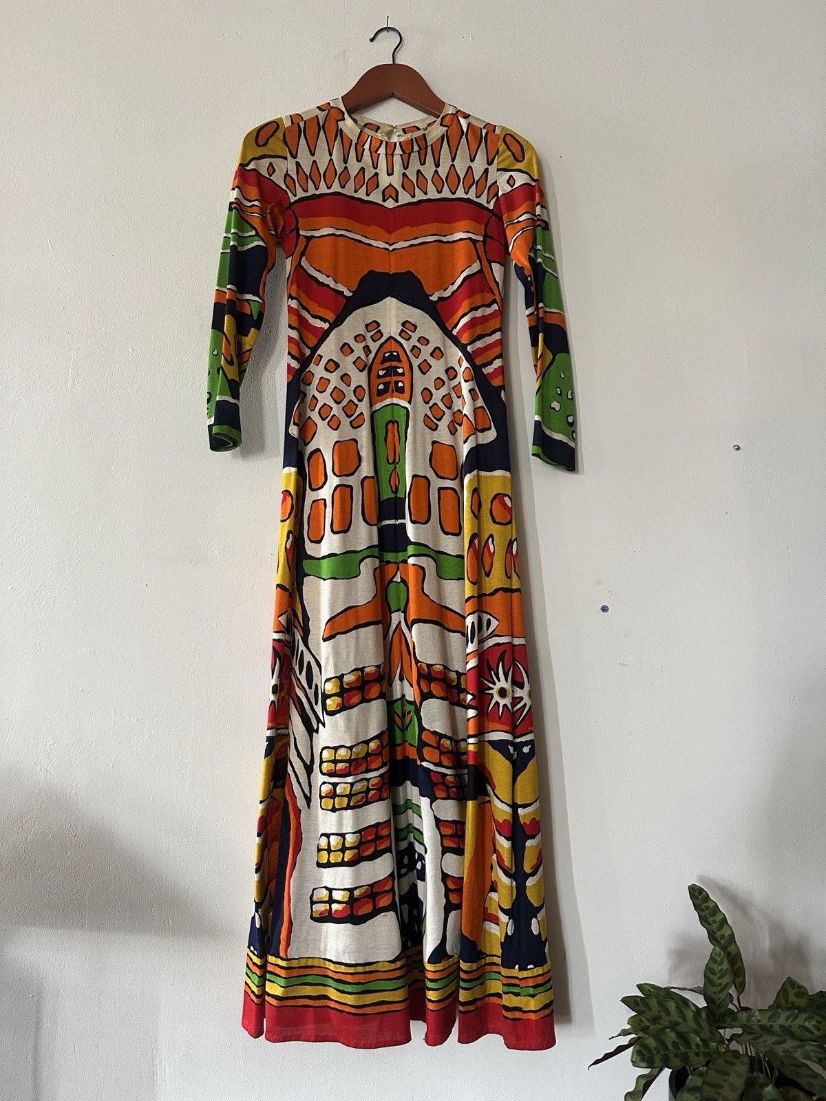 Rare Vintage 1970s PHYLLIS KRESNOFF Maxi Dress