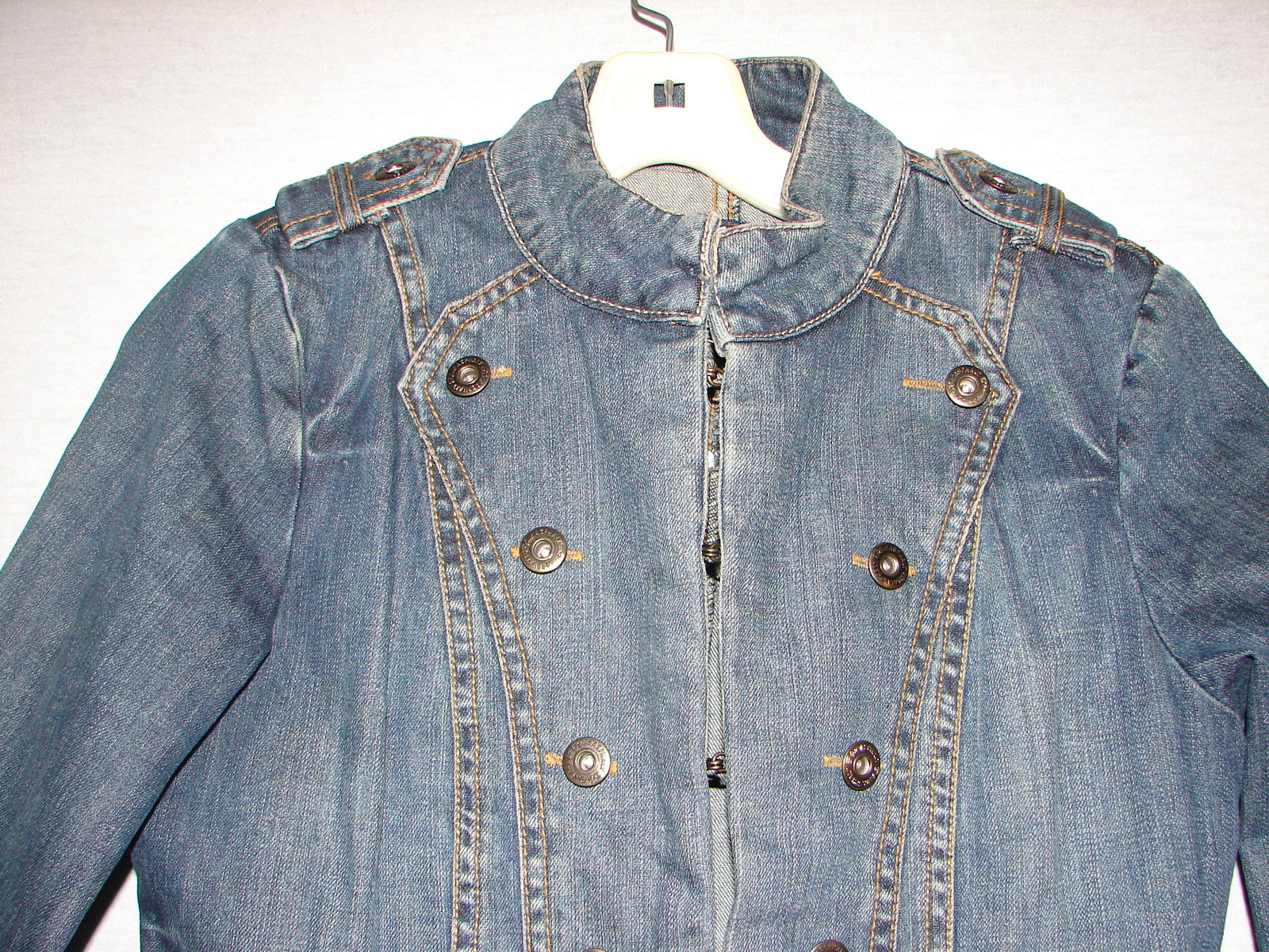 Vintage Blue Asphalt Denim Jean Jacket Coat Size Medium with 6 buttons