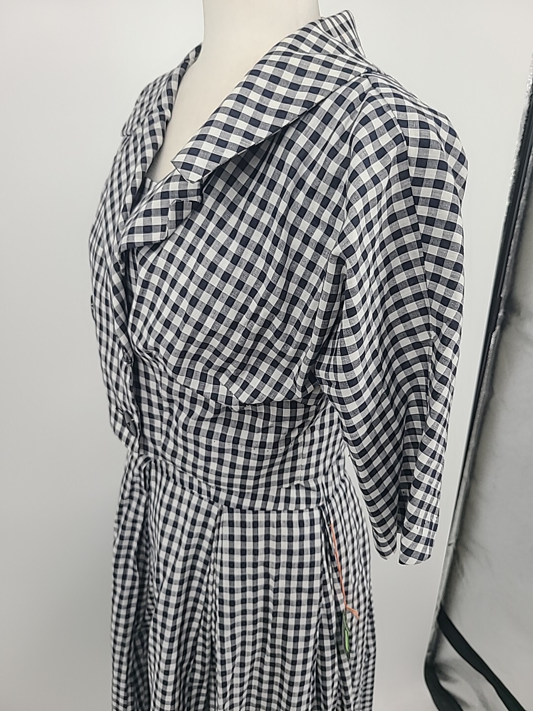 Vintage Deadstock Henry Rosenfeld Black & White Checkered Dress With Jacket