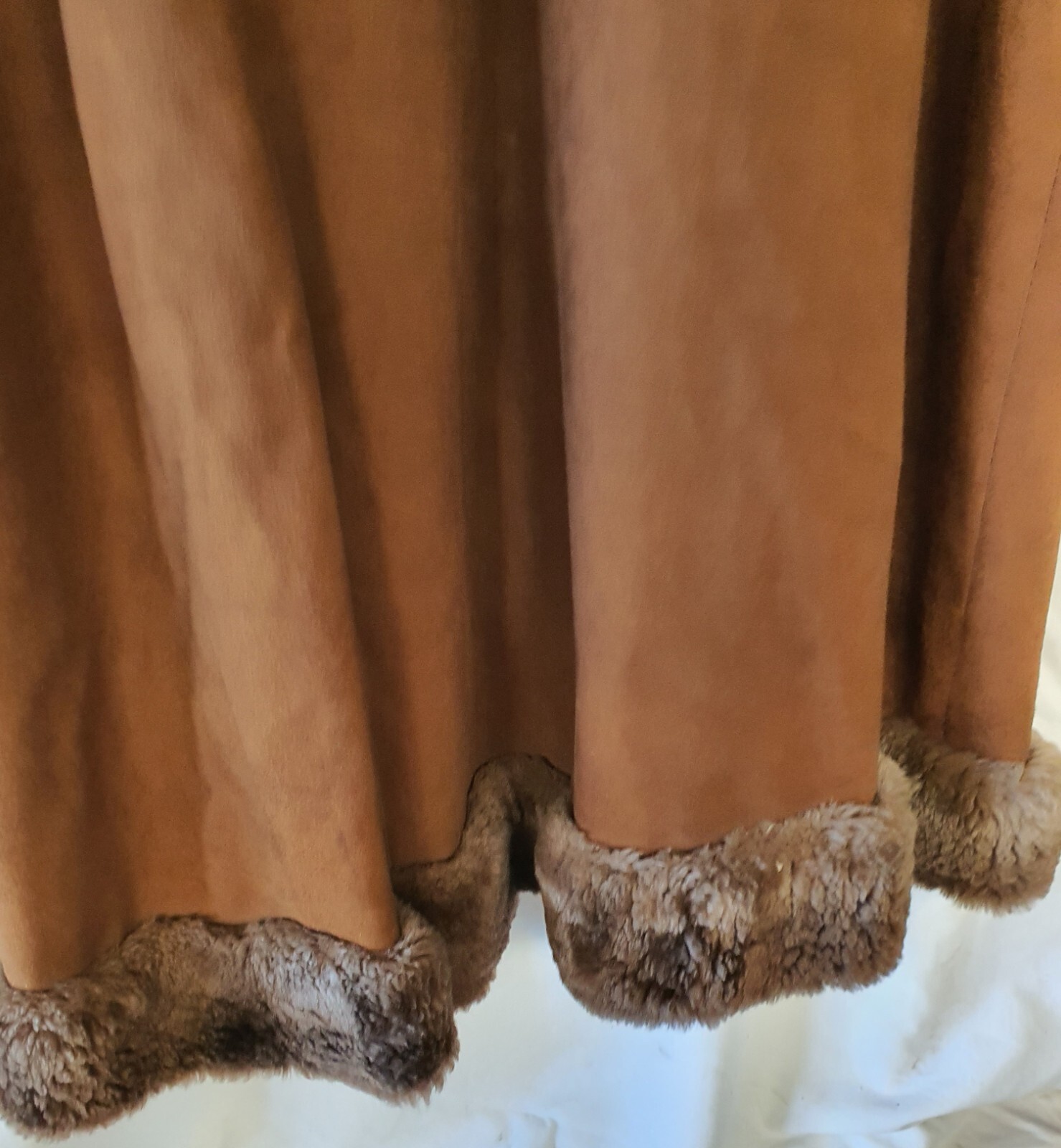 Vintage Lisal Melbourne 1970s Afghan Suede Coat with Lambs Wool Cuffs Collar SzS