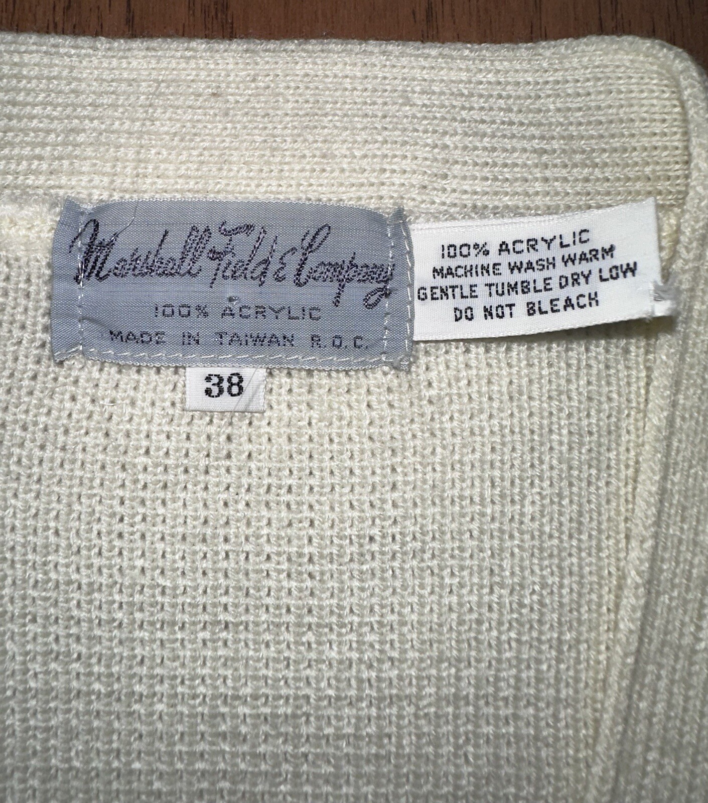 VTG 70s Chunky Knit Hippie Boho Fair Isle Belted Sweater Cardigan S Marshall Fld