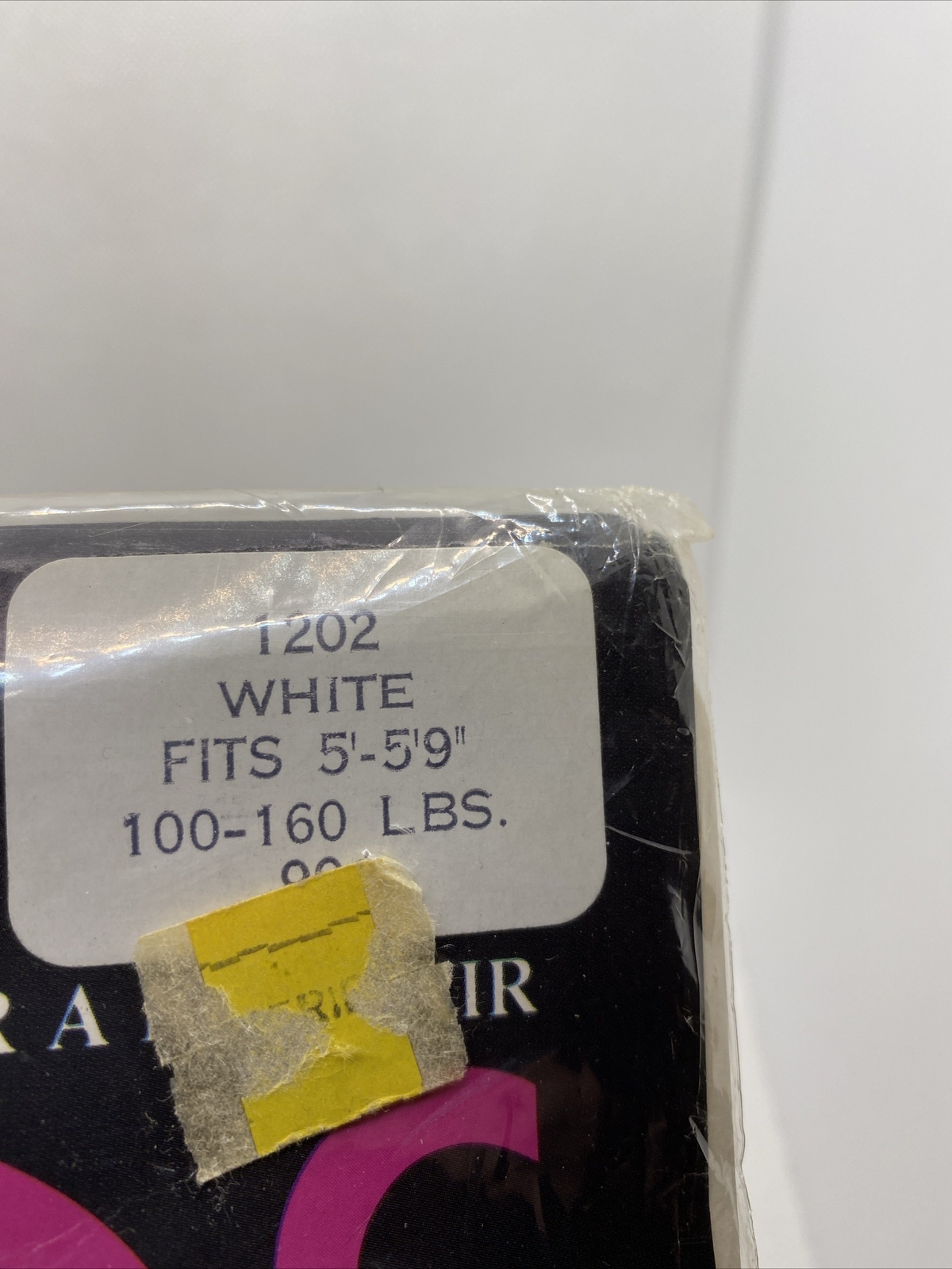 Legs Just Wonderful Extra Sheer Pantyhose White 100-160 lbs Nylons Vintage
