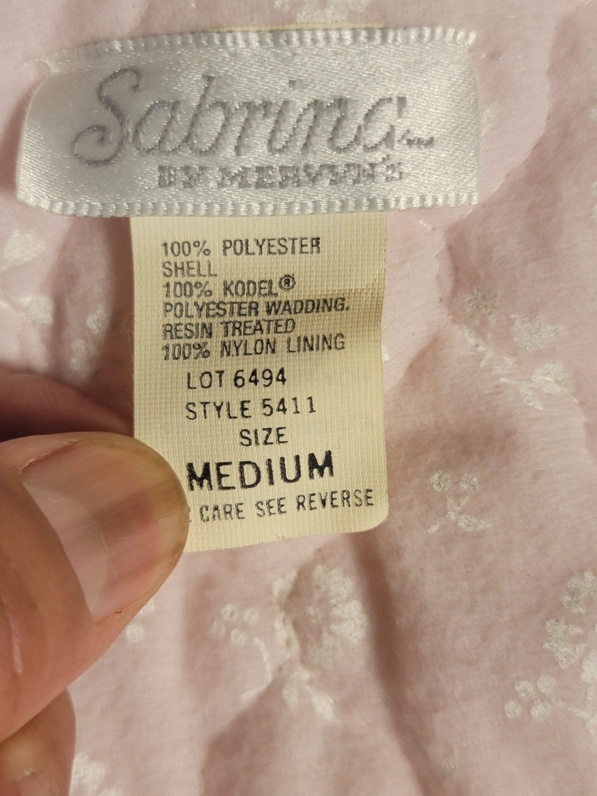 Vintage SANRINA LiIGHTPink & White Long Robe Belted GOLDEN Girls/Grandmacore