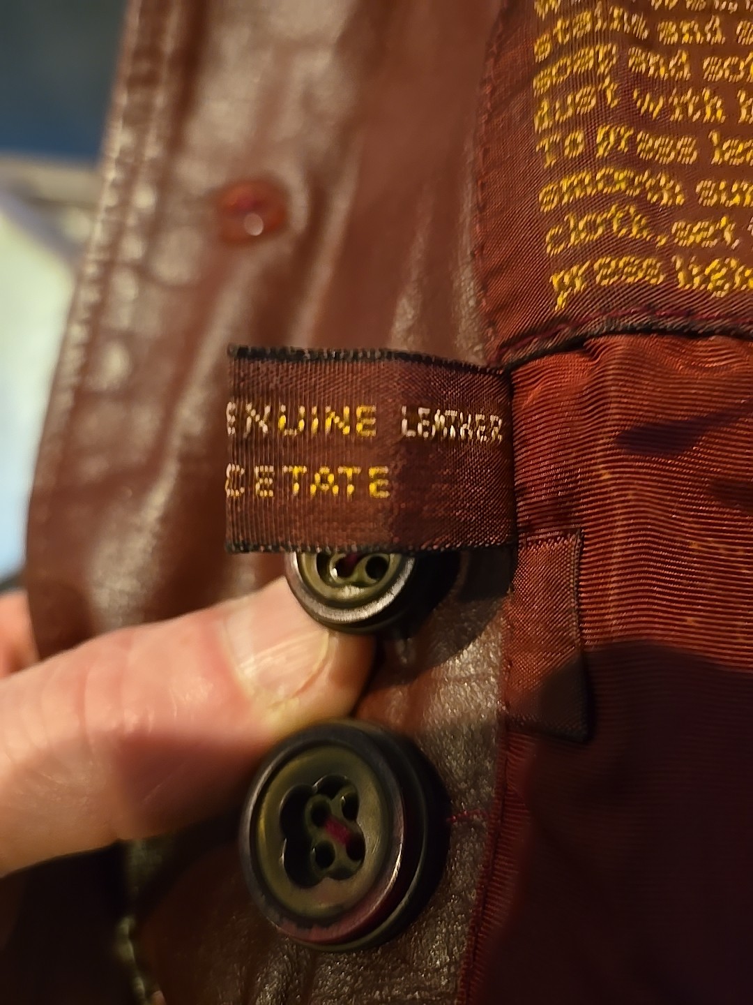 Vintage Etienne Aigner Burgundy Jacket Size 42