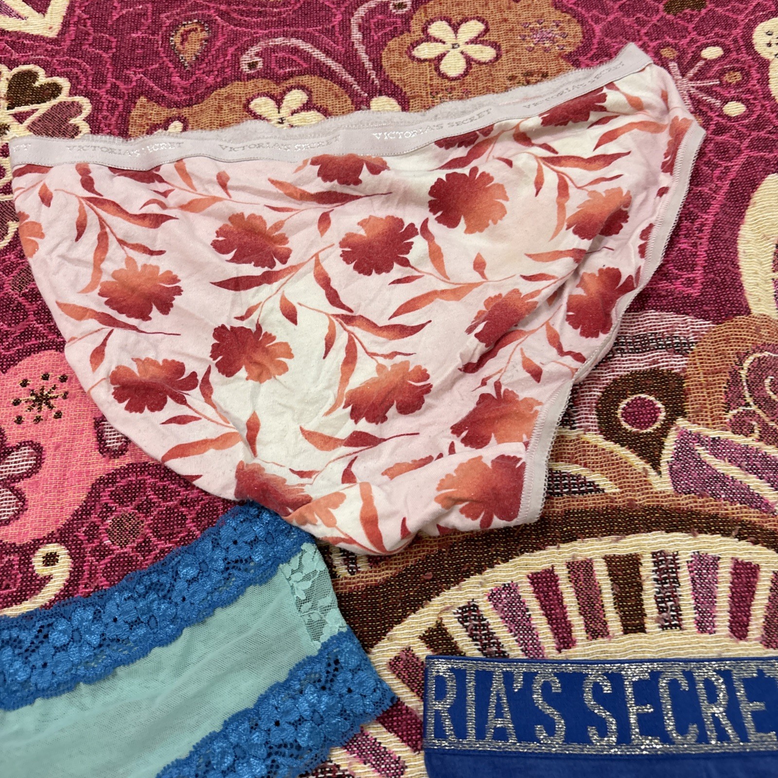 Vintage Lote 5 Pink/victoria Secrets Mic Pantis #005
