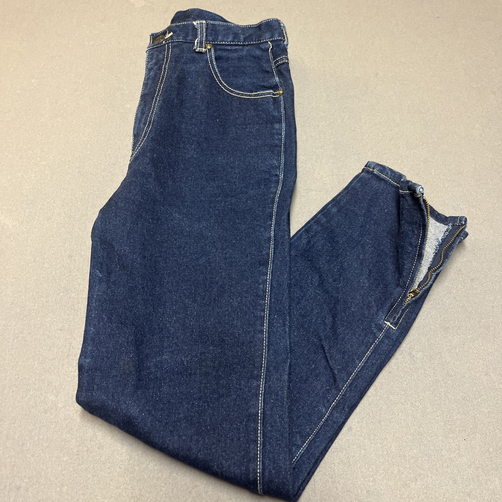 Vintage Sasson 70s Contrast Stitch Jeans Size 11 Juniors
