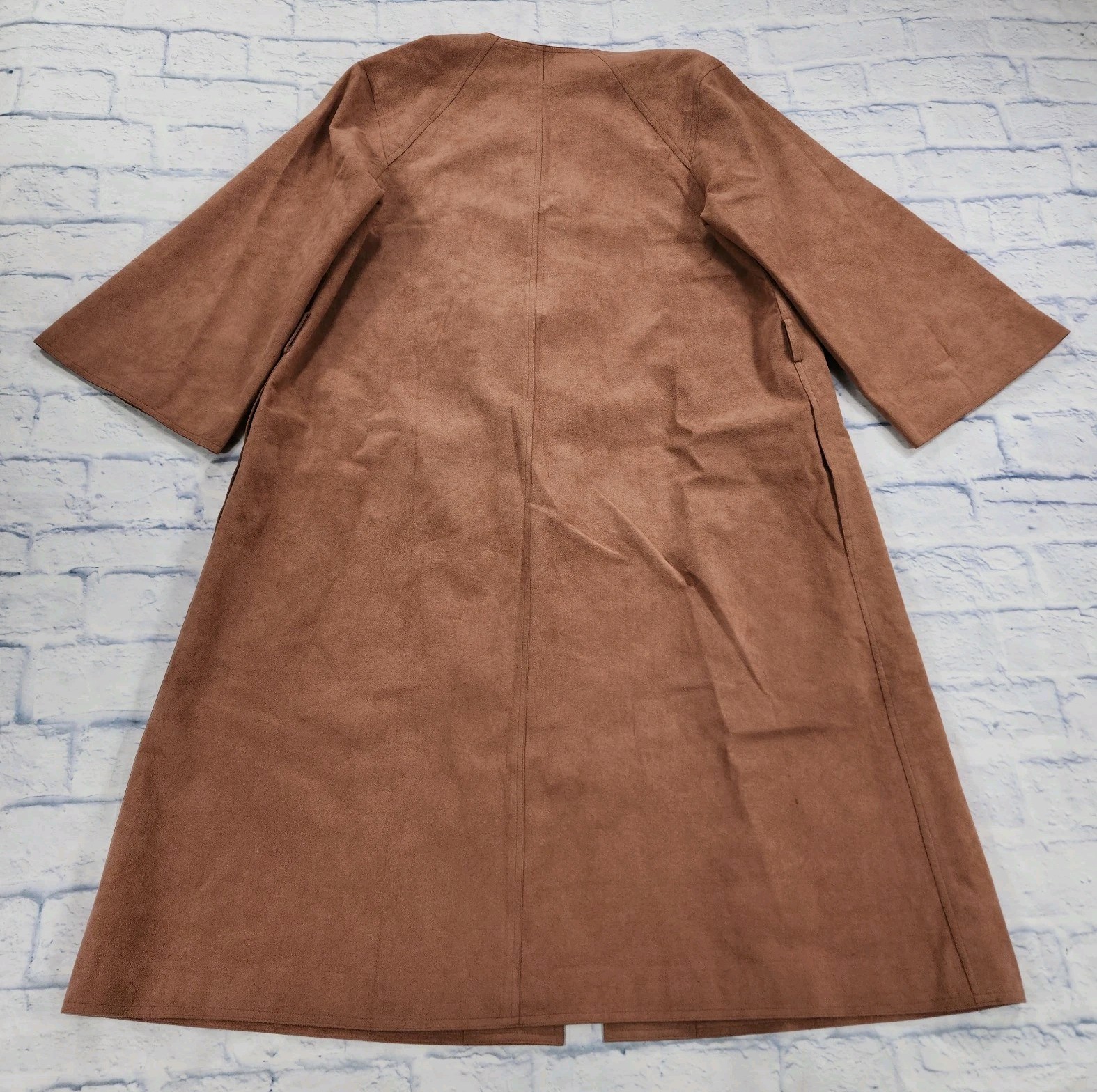 Shannon Rodgers For Jerry Silverman WOMENS L Suede Kimono Cardigan VINTAGE USA