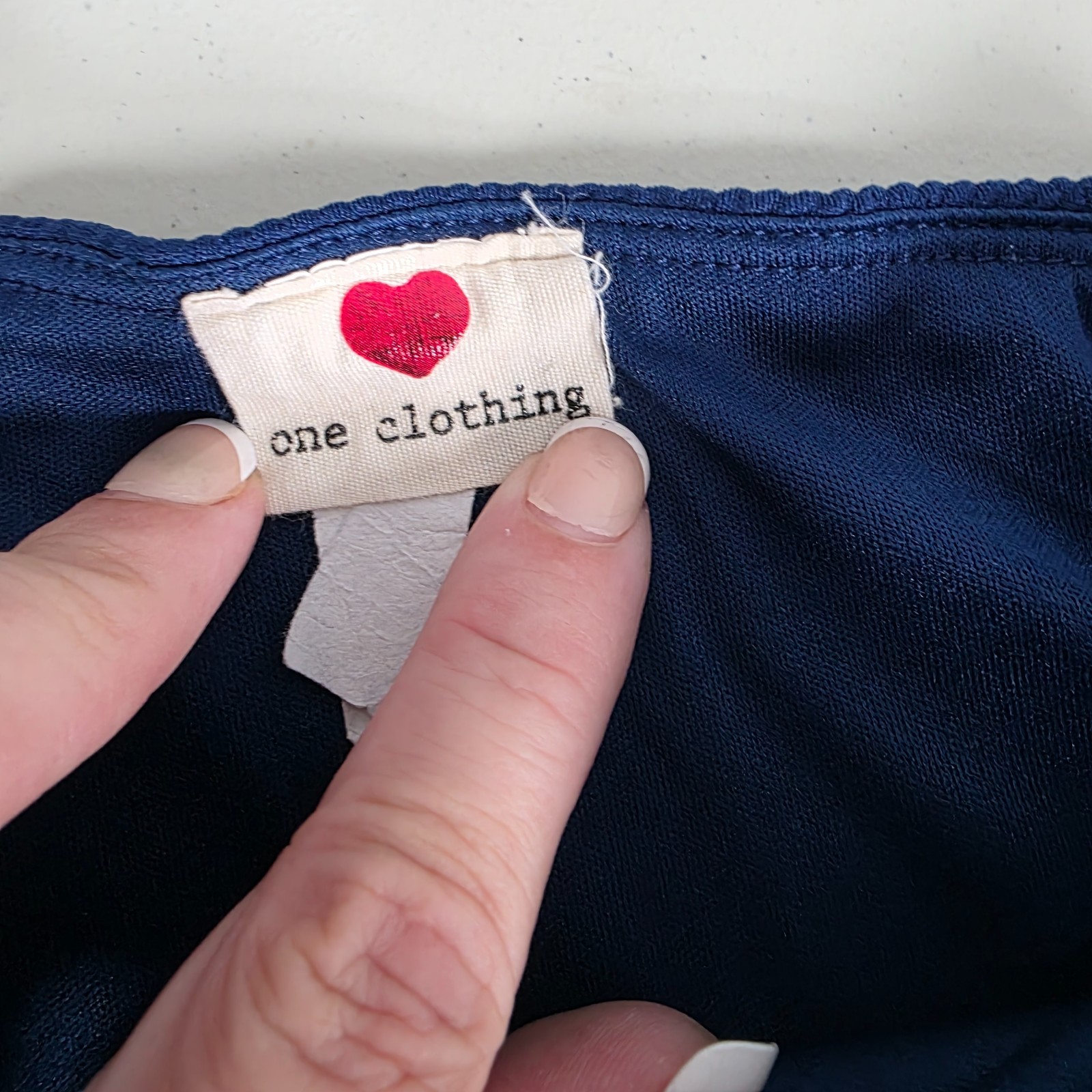 One Clothing Womens Dress Shorts Size Large L Blue Zip Back Summer Casual