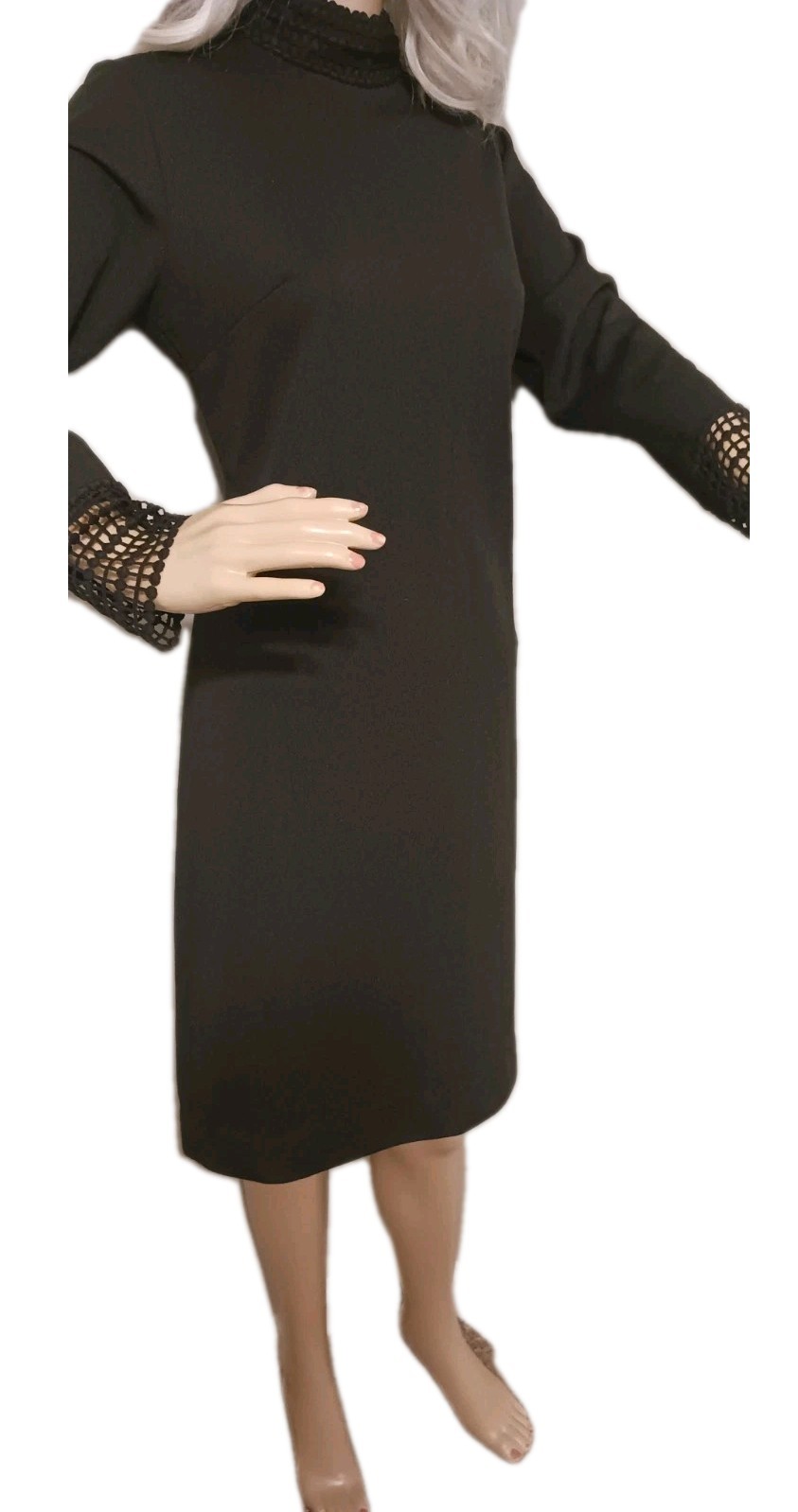 vintage black dress 60s/70s