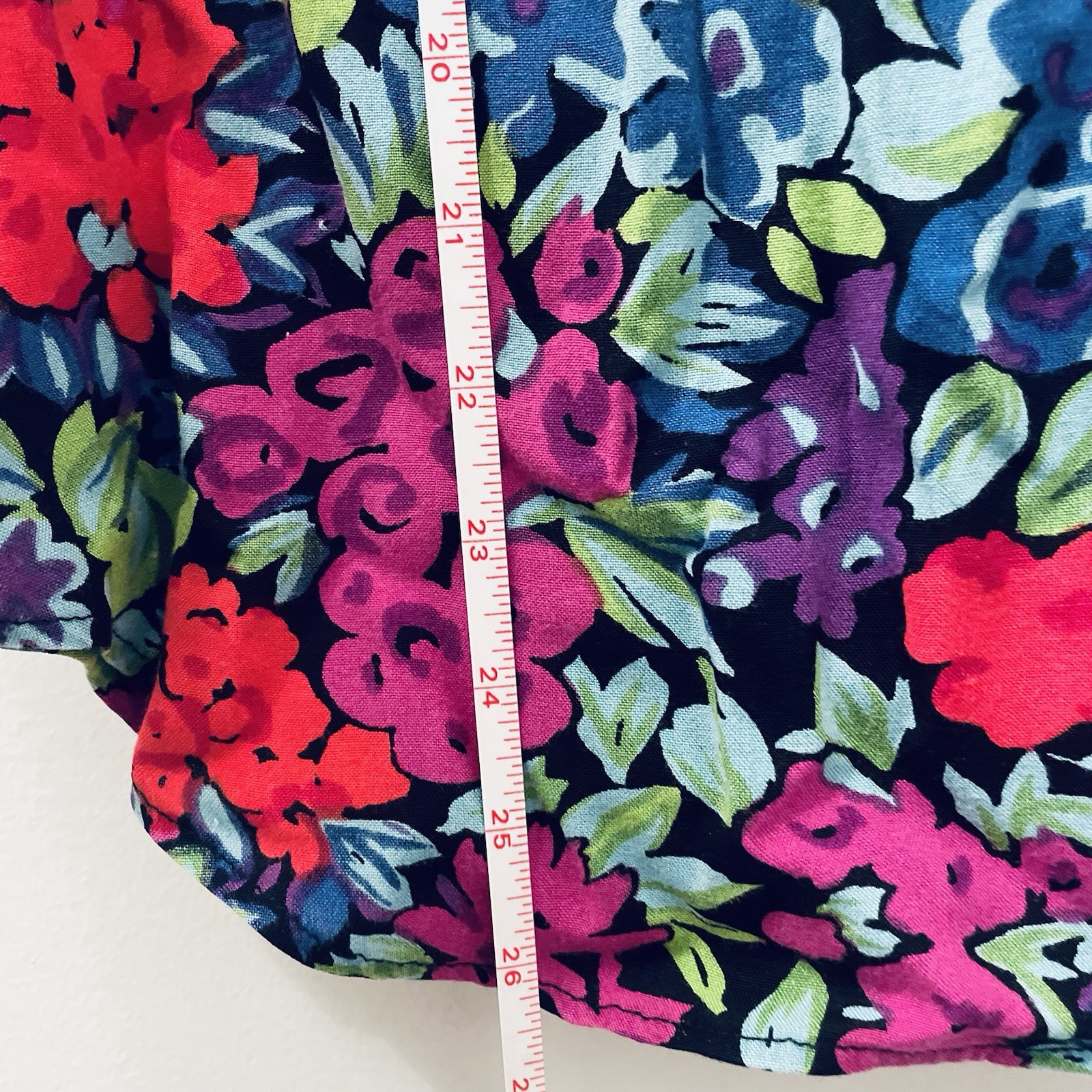 Bonjour Women’s Maximalist Short Sleeve Button Down Floral Colorful Casual Shirt