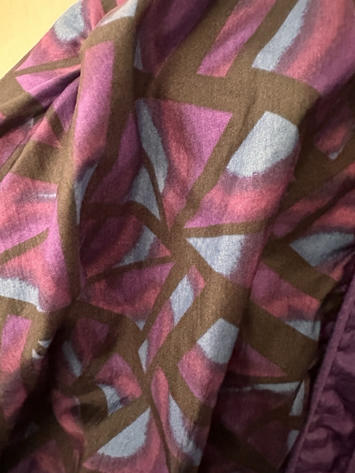 Vintage 80s/90s Track Suit Womens Large Purple Nylon Geometric Design