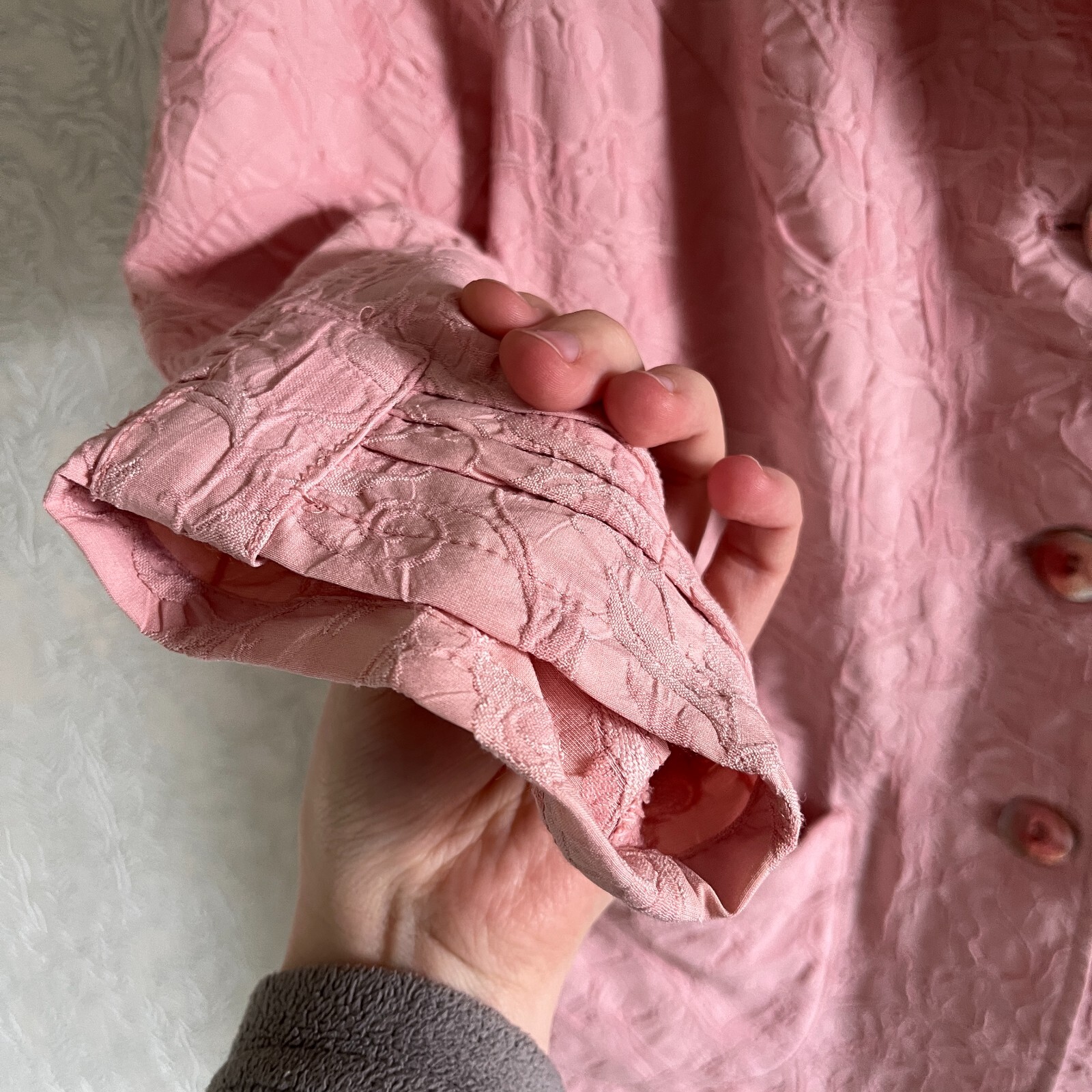 Rare Vintage Fair Lady Pink Womans Germany 3/4 Sleeve Jacket Size M
