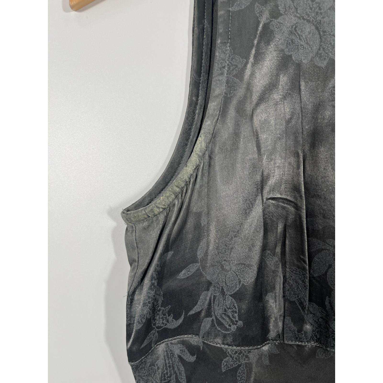 Vintage Babydoll Womens Maxi Dress 6 Grey Floral Wedding Guest Event Formal