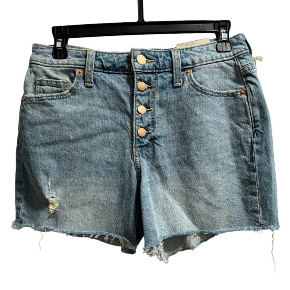 Universal Thread NWT Vintage MIDI Shorts, size 2/26R, Button -Fly Distressed