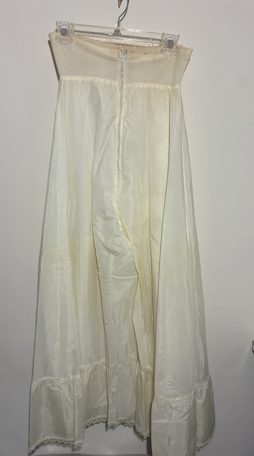 VTG Darling Wedding Prom Crinoline Tulle Layer Nylon Underskirt Petticoat SZ 10