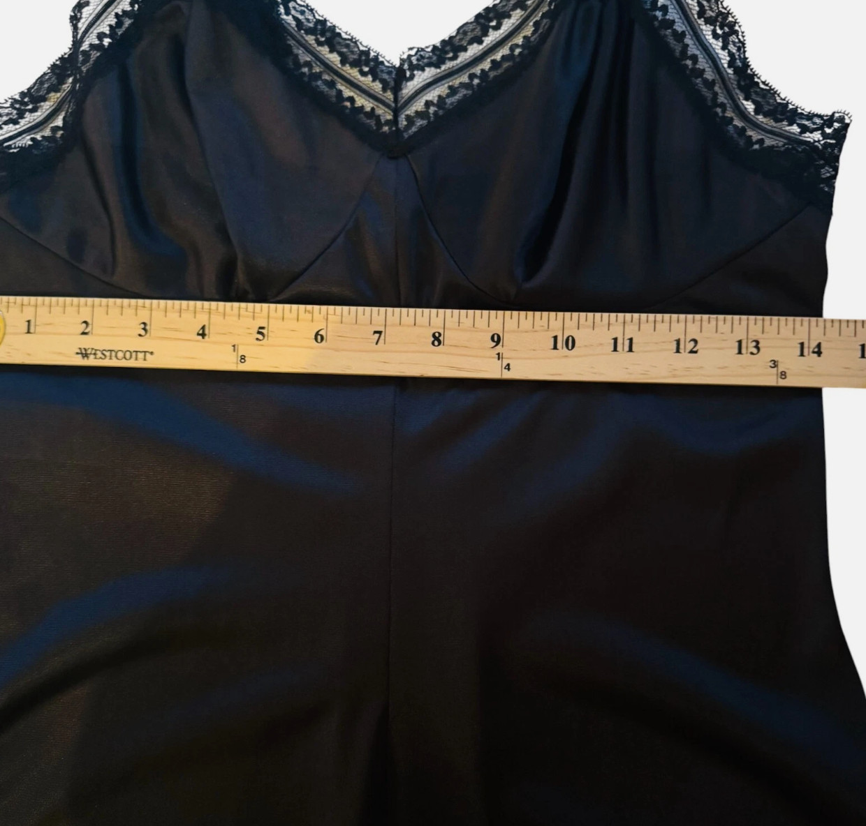 VTG 70’s Lingerie Jenelle of California Sz 34 Black Body Suit Teddy Lace Romper