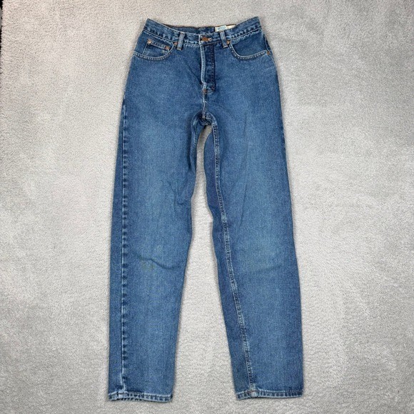 Eddie Bauer Vintage High Waisted Mom Jeans Medium Wash Blue Made in USA Missy 6