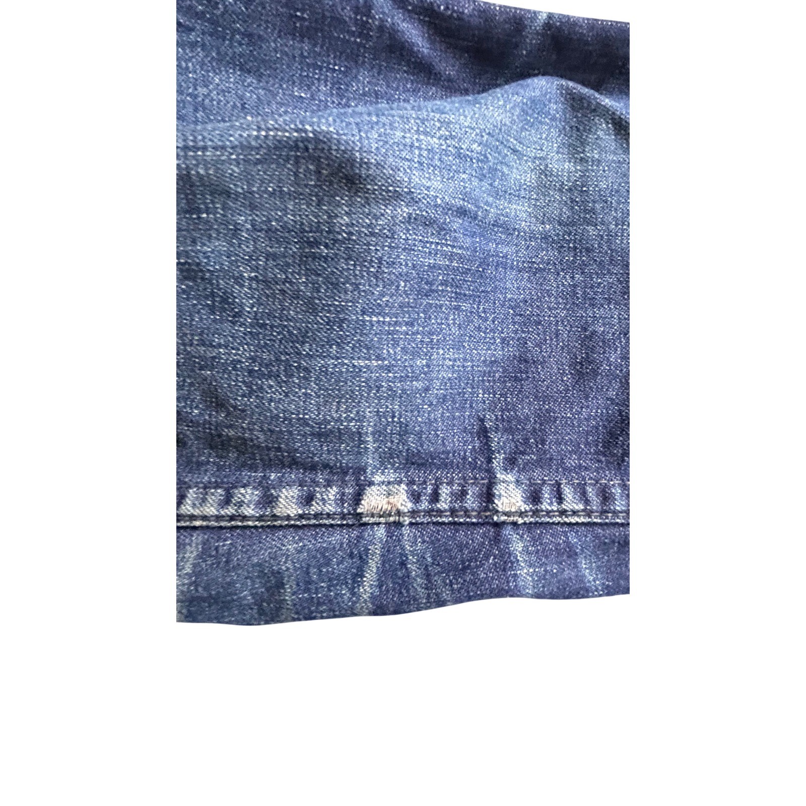 Vintage Landlubber Blue Flare Jeans Embroidered Patch 30×30.5 Hippie 1970s Boho