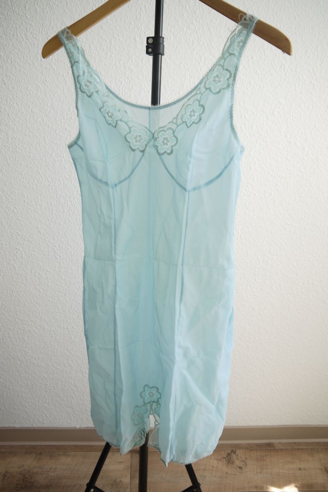 Negligee GDR women VEB knitted fashion vintage nightgown underskirt underskirt