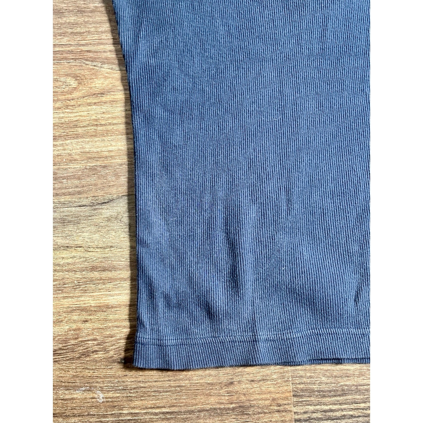 Vintage 1990s Together! Navy Blue Tank Top Floral Embroidery Cotton Medium