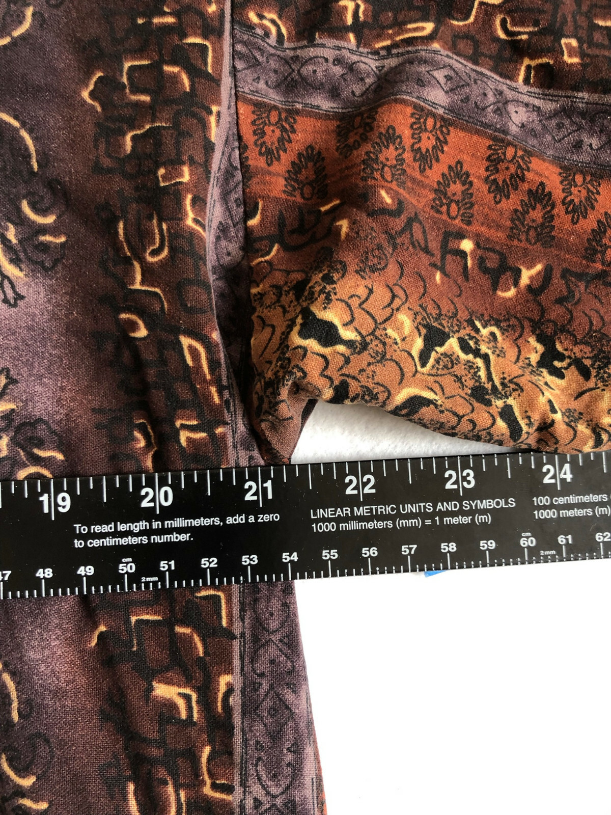 Erin London Windbreaker XL 100% Silk Brown Abstract Pattern Bohemian Comfy