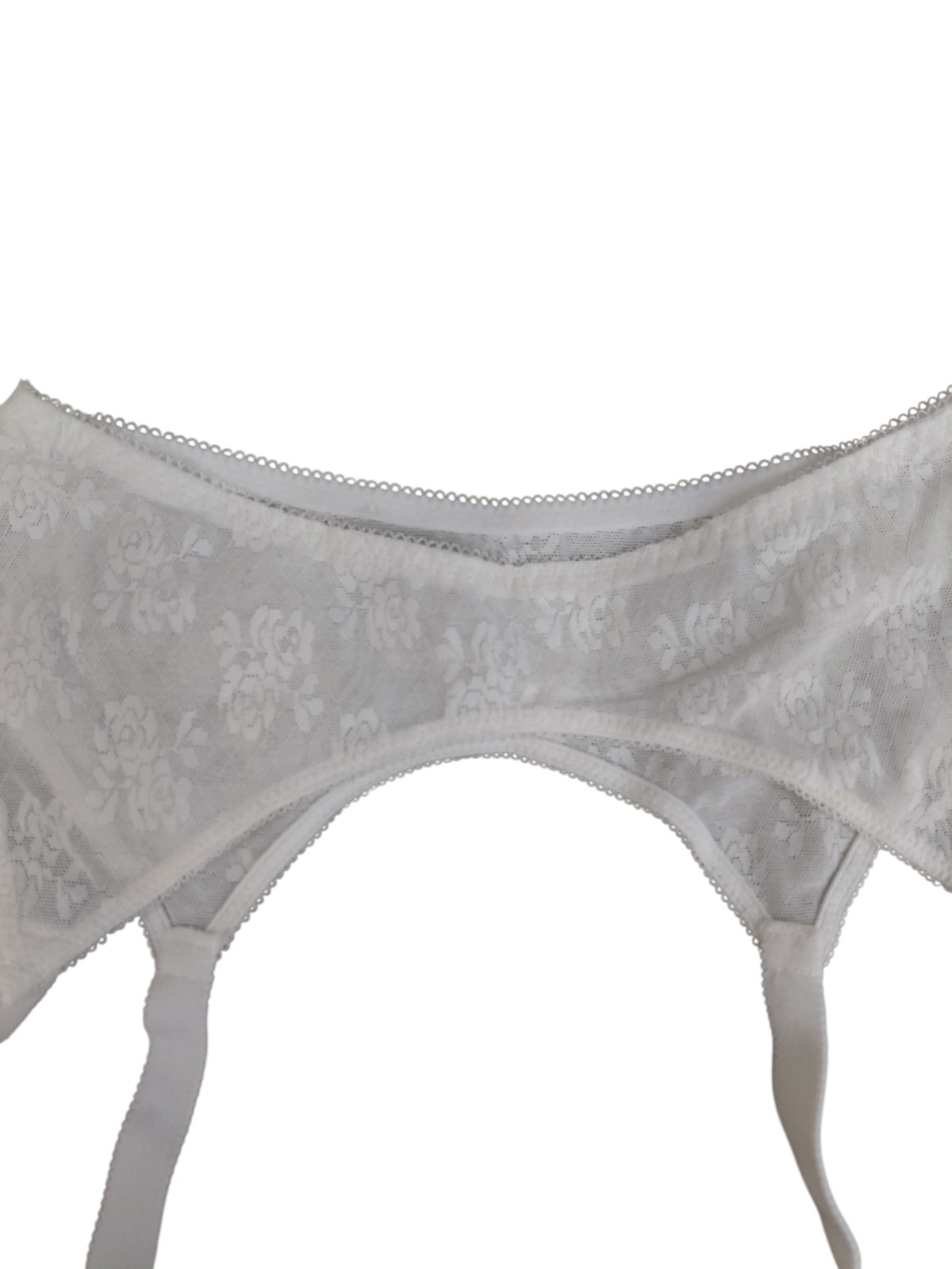 Vintage Garter Belt Size L White