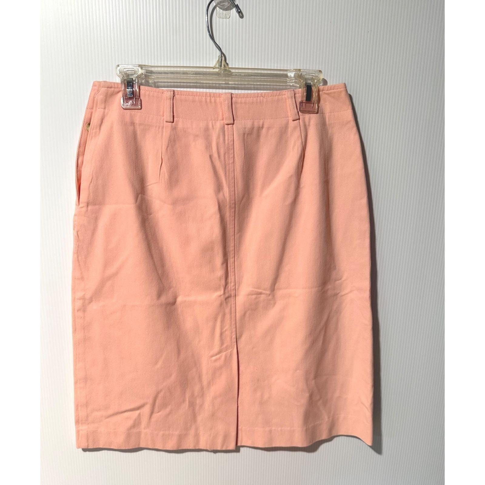 Vintage Prestige Boston Peach Pencil Skirt 14 Old Money Coastal Grandmother USA