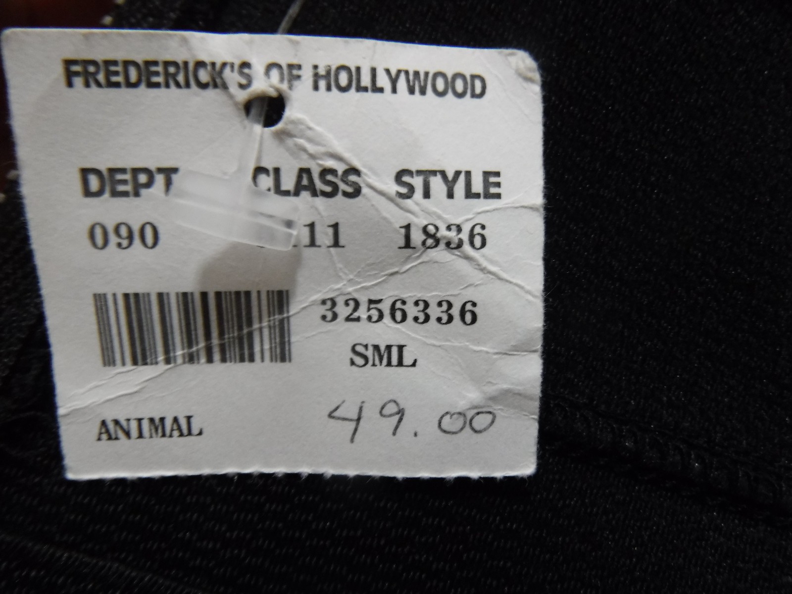 VTG 90s NWT FREDERICKS of HOLLYWOOD Bustier Asymmetrical Animal Print Dress Sm