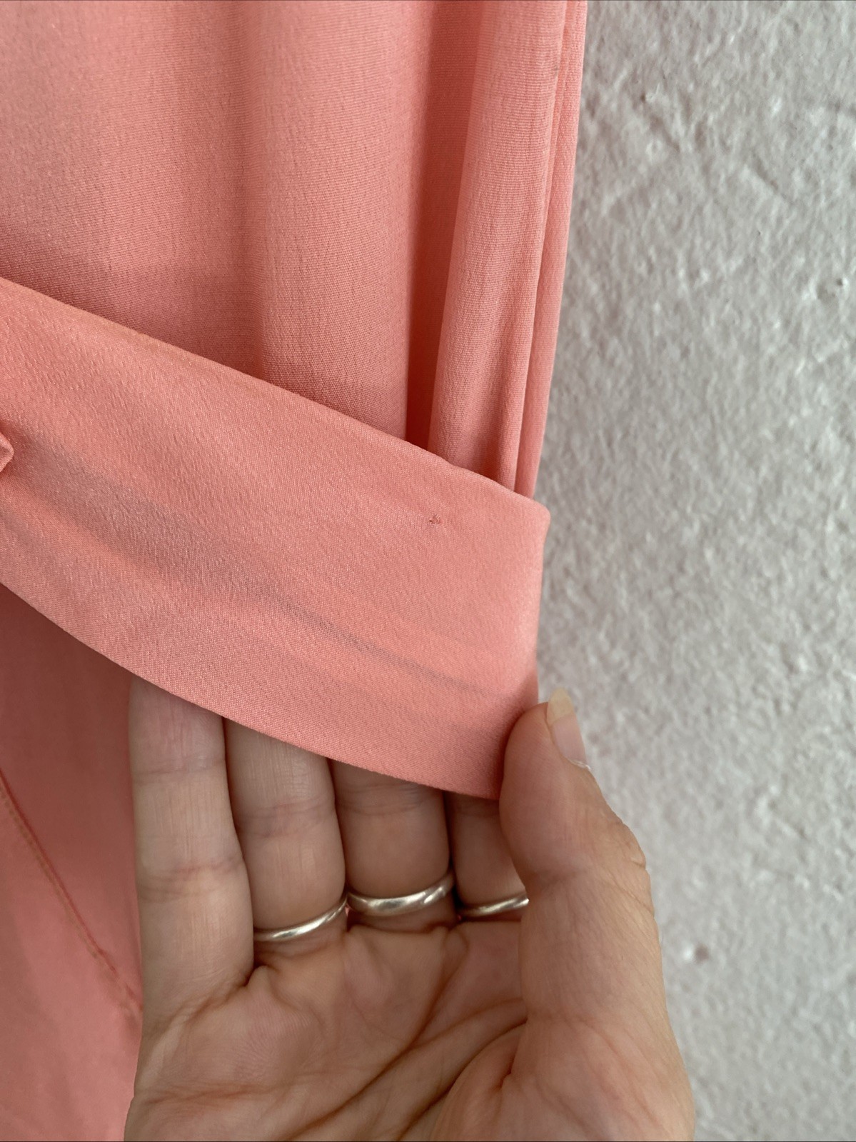 Vintage 20s 30s Pink Silk Crepe Party Dress Minimalist Deco Seams Bow Belt XS S