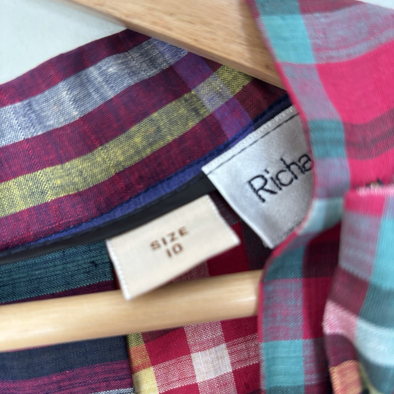 Vintage Carroll Reed of New England Multicolor Plaid Pleated Midi Skirt-10-NWT