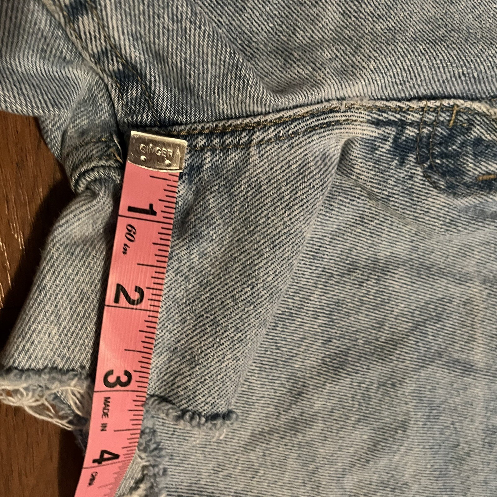 Vintage Chic Jeans Light High Waisted Shorts Denim Y2K 26” Waist