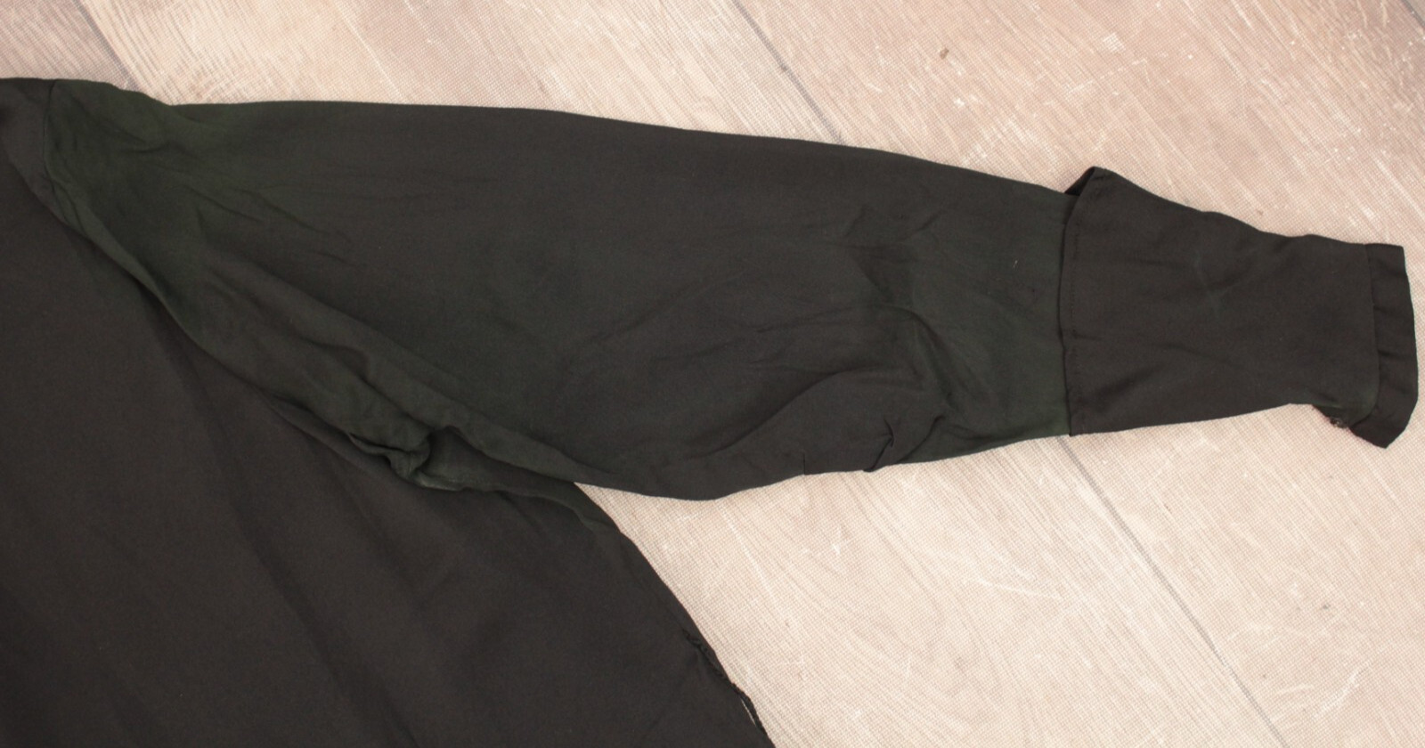 VTG Women’s 20s Black Button Front Drop Waist Dress Sz M 1920s Gown