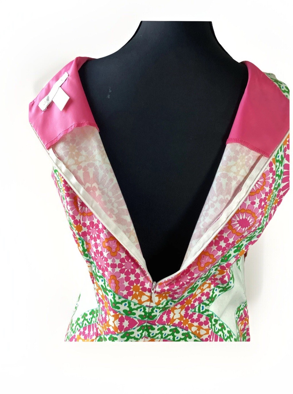 Vintage London Times Mod Psychedelic Fab Sleeveless Dress 4 EUC