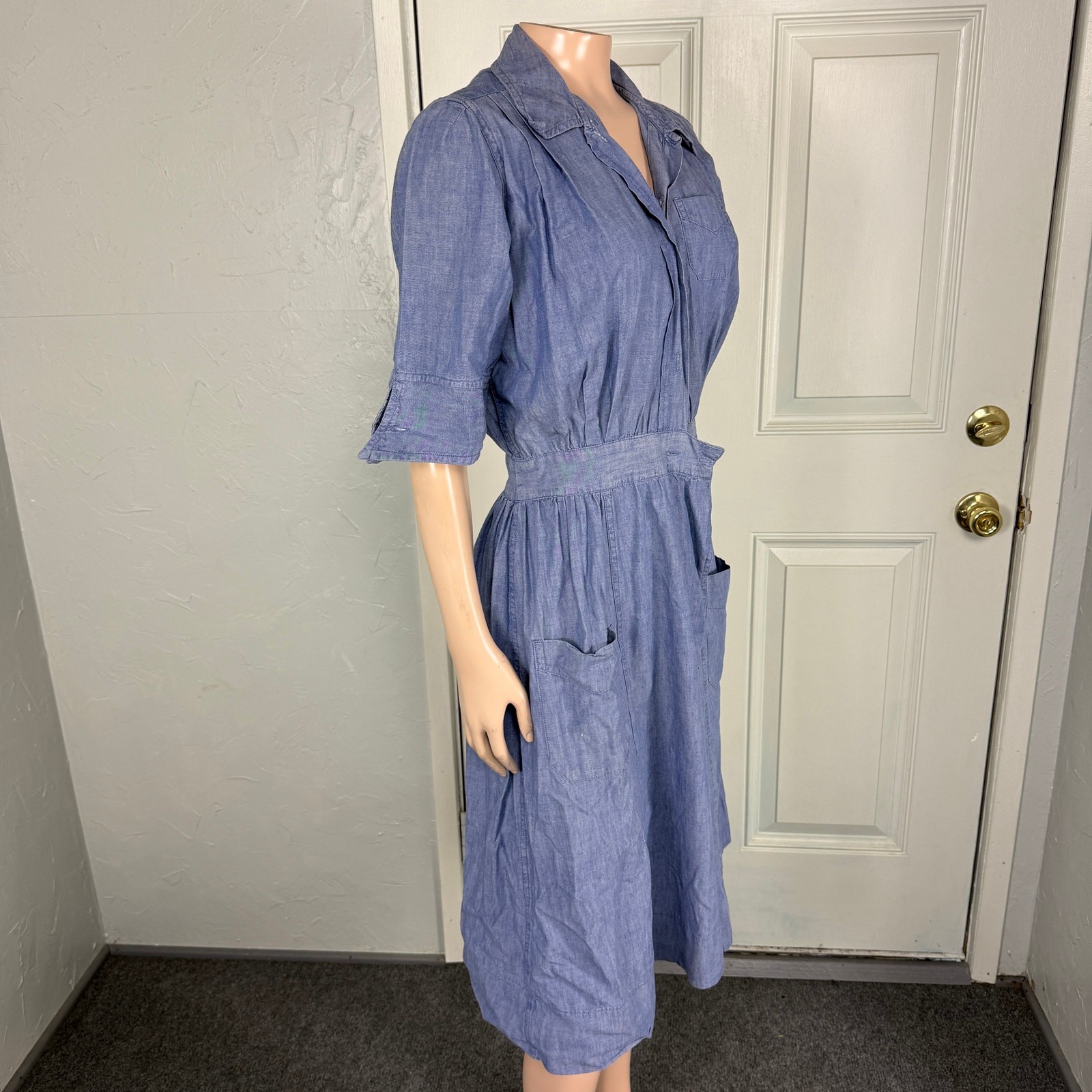 Vintage 50s 50s Aldrich & Aldrich Women’s Dress Nures Uniform Chicago Cotton V17