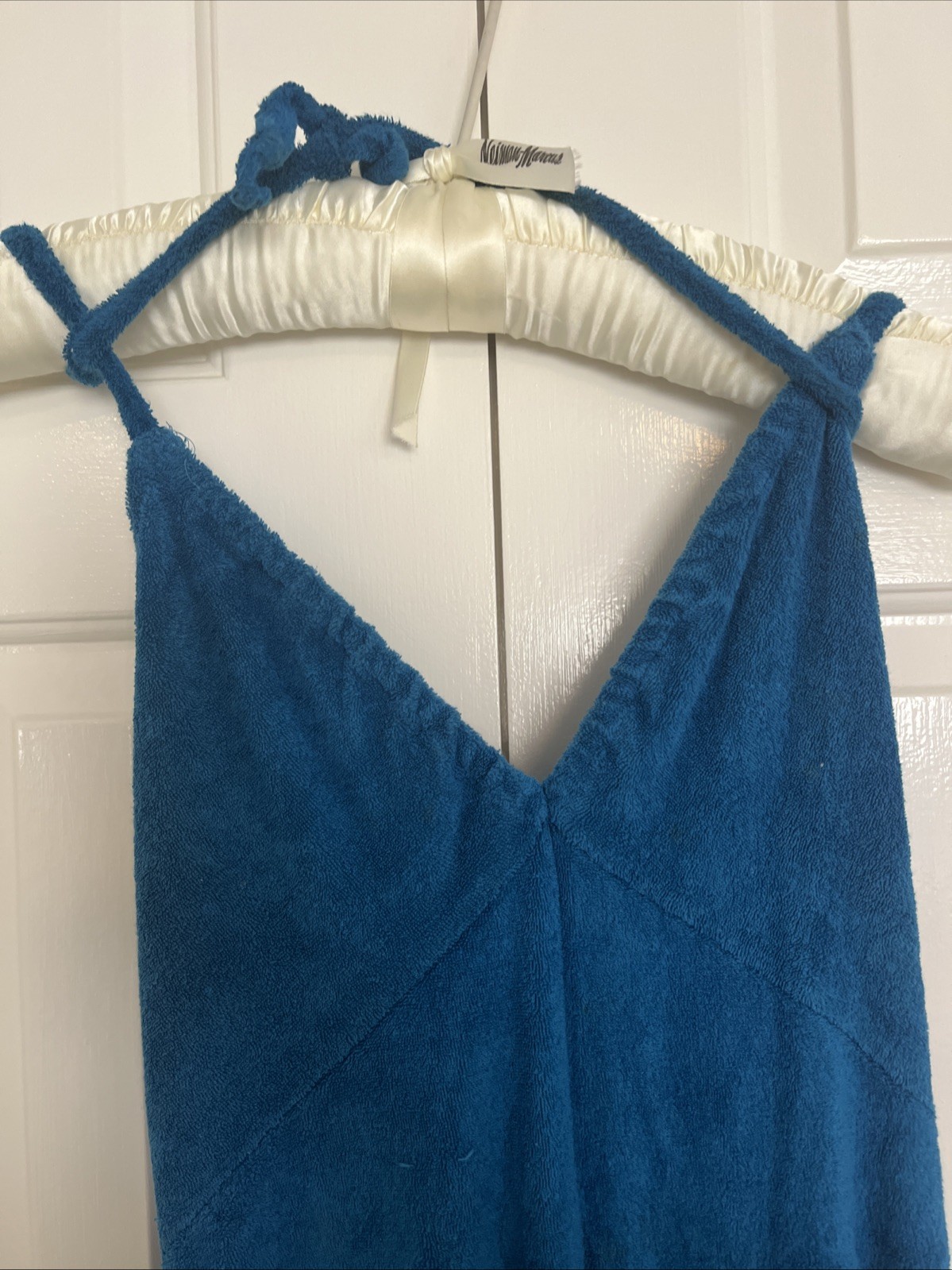 Gertrude Davenport Blue Terry Cloth Vintage Jumpsuit