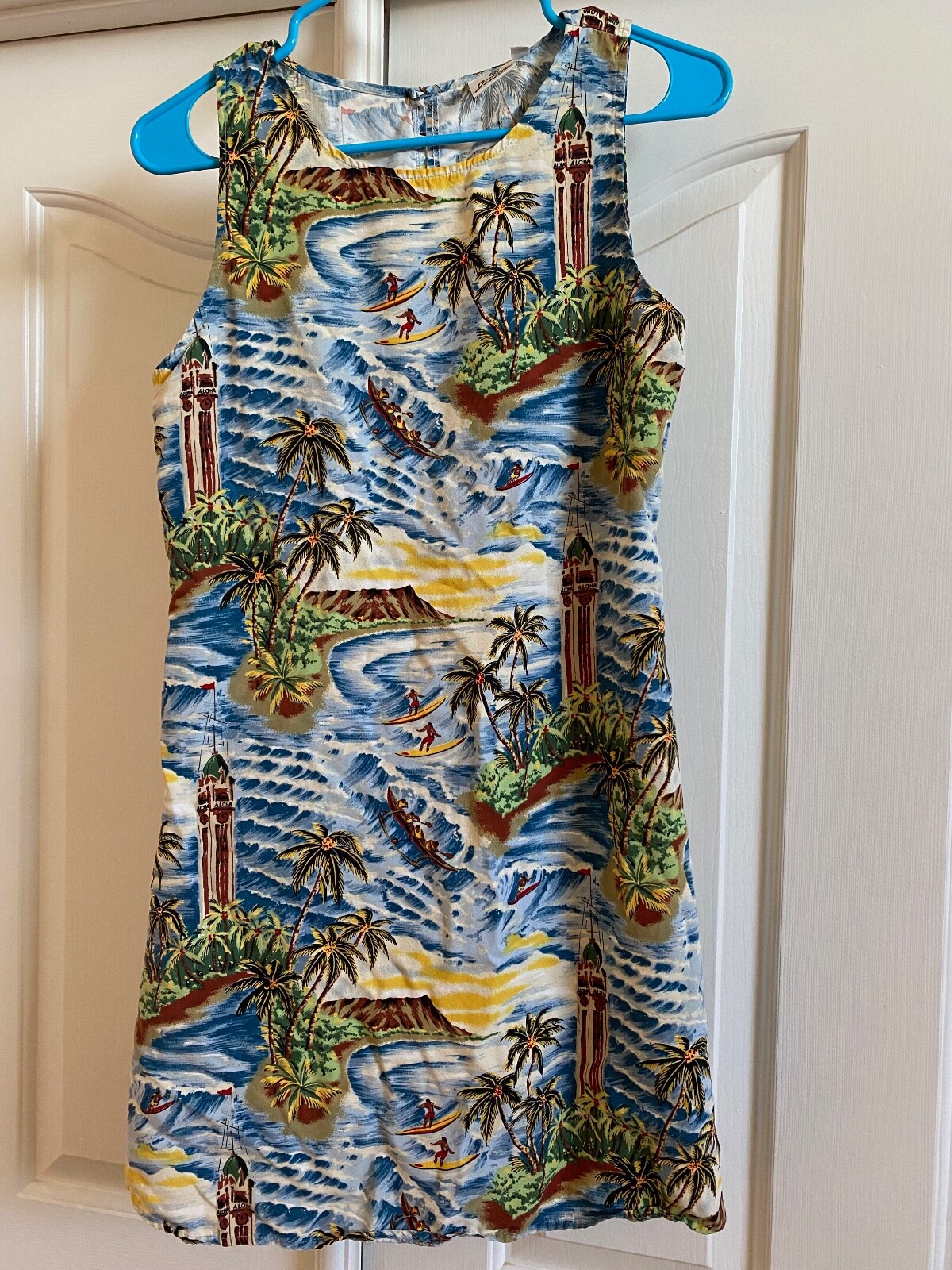 Vintage Womens Pineapple Juice Hawaiian Muumuu Medium