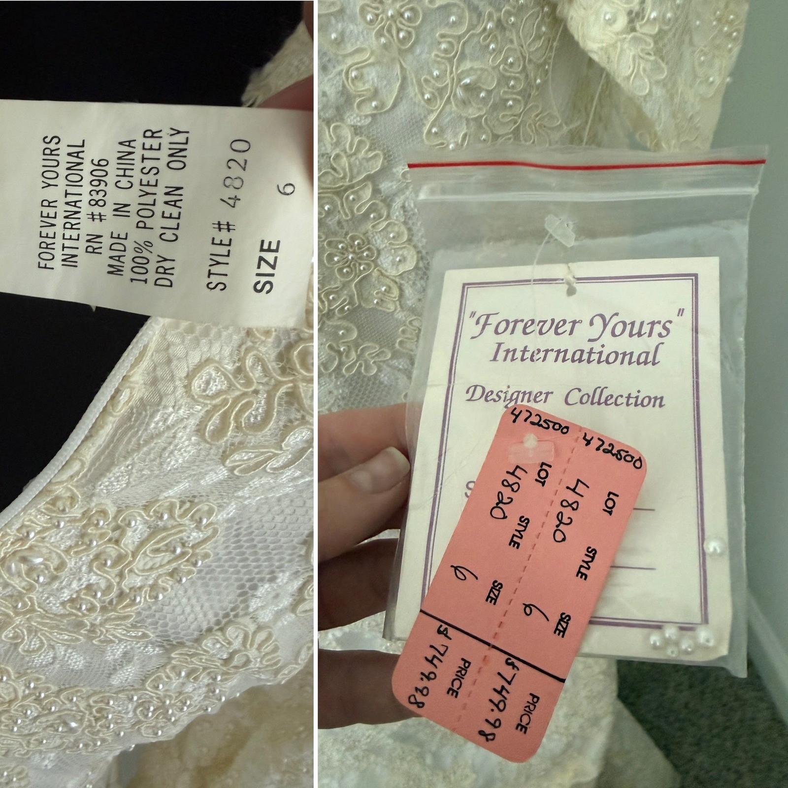Vintage 90s Bridal Gown Alencon Lace Beaded Trumpet Wedding Dress XS/S coquette